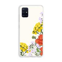 Wilde bloemen: Galaxy A51 4G Transparant Hoesje