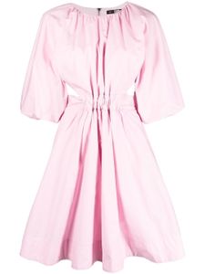 Karl Lagerfeld robe mi-longue à manches bouffantes - Rose