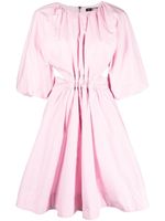 Karl Lagerfeld robe mi-longue à manches bouffantes - Rose - thumbnail