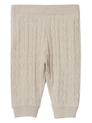 Brunello Cucinelli Kids pantalon Bernie en cachemire - Tons neutres