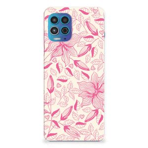 Motorola Moto G100 TPU Case Pink Flowers