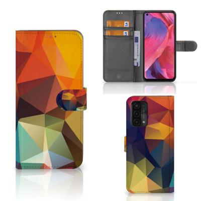 OPPO A54 5G | A74 5G | A93 5G | Book Case | Polygon Color