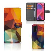 OPPO A54 5G | A74 5G | A93 5G | Book Case | Polygon Color
