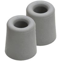 5x stuks deurstopper / deurbuffer rubber grijs 2,4 x 3 cm - thumbnail