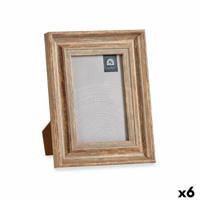 Fotolijsten Kristal Hout Bruin Brons Plastic (16,5 x 2 x 21 cm) (6 Stuks)