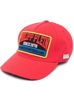 Philipp Plein casquette à patch logo - Rouge