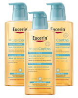 Eucerin AtopiControl Bad en Doucheolie Multiverpakking