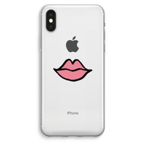 Kusje: iPhone XS Max Transparant Hoesje