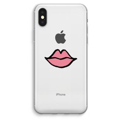 Kusje: iPhone XS Max Transparant Hoesje