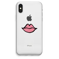 Kusje: iPhone XS Max Transparant Hoesje