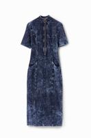 Midi-jurk met rits - BLUE - XS