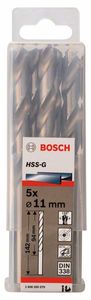 Bosch Accessoires Metaalboren HSS-G, Standard 11 x 94 x 142 mm 5st - 2608595079