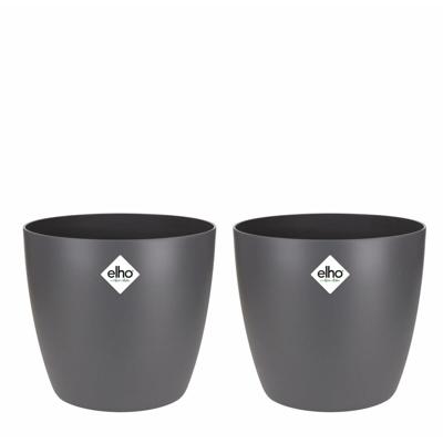 Pottenset Elho Grijs Plastic Cirkelvormig 2 Onderdelen