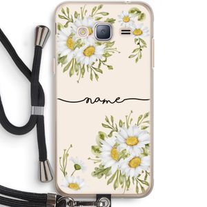 Daisies: Samsung Galaxy J3 (2016) Transparant Hoesje met koord