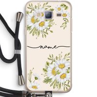 Daisies: Samsung Galaxy J3 (2016) Transparant Hoesje met koord
