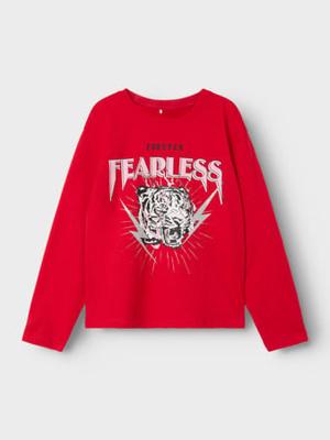 Name it zomer top meisjes - rood - Nkfronna