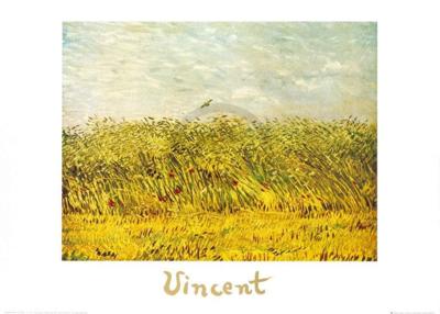 Kunstdruk Vincent Van Gogh - The Wheat Field 70x50cm