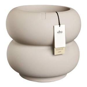 Elho Amber Roll Low 43 - Balanced beige - Ø 43 x H 40 cm - Binnen en Buiten - 100% gerecycled