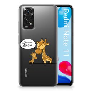 Xiaomi Redmi 10 | Redmi Note 11 4G Telefoonhoesje met Naam Giraffe