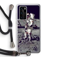 Spaceman: Huawei P40 Transparant Hoesje met koord Spaceman: Huawei P40 Transparant Hoesje met koord