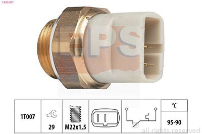 Temperatuurschakelaar, radiateurventilator 1850027