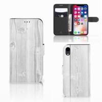 Apple iPhone Xr | Book Style Case | White Wood