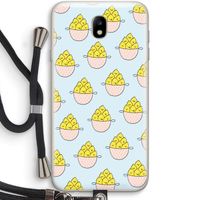 Citroenen: Samsung Galaxy J7 (2017) Transparant Hoesje met koord