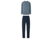 LIVERGY Heren pyjama (Blauw, XL)