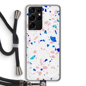 Terrazzo N°6: Samsung Galaxy S21 Ultra Transparant Hoesje met koord