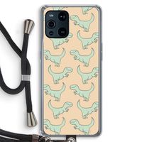 Dinos: Oppo Find X3 Transparant Hoesje met koord