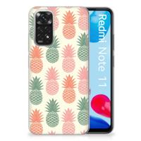 Xiaomi Redmi 10 | Redmi Note 11 4G | Siliconen Case | Ananas Xiaomi Redmi 10 | Redmi Note 11 4G | Siliconen Case | Ananas