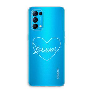 Forever heart pastel: Oppo Find X3 Lite Transparant Hoesje