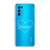 Forever heart pastel: Oppo Find X3 Lite Transparant Hoesje