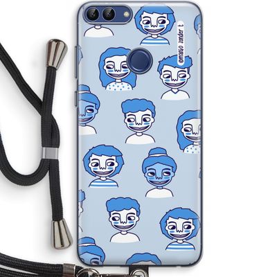Gezichtjes: Huawei P Smart (2018) Transparant Hoesje met koord
