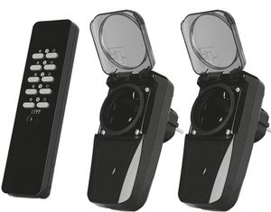 KlikAanKlikUit AGD2-3500R power uitbreiding 2 AC-uitgang(en) Zwart