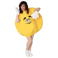 Geel snoep kostuum voor volwassenen One size  - - thumbnail