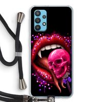 Dodelijk zoet: Samsung Galaxy A32 4G Transparant Hoesje met koord