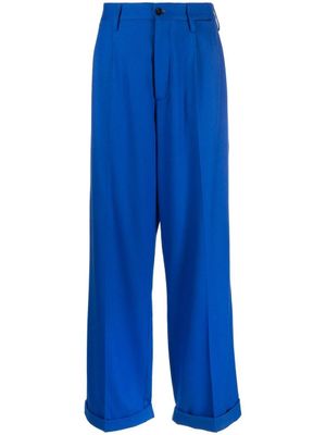 Marni pantalon de tailleur à taille haute - Bleu