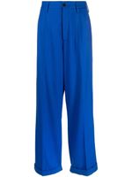 Marni pantalon de tailleur à taille haute - Bleu - thumbnail