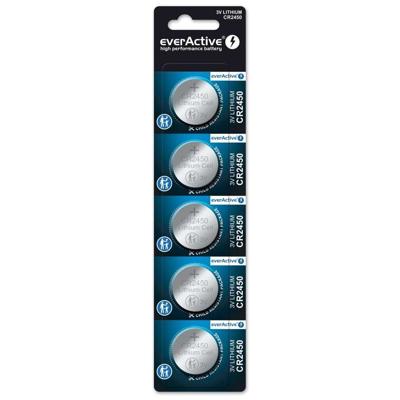 Mini everActive CR2450 lithiumbatterij blister van 5 stuks