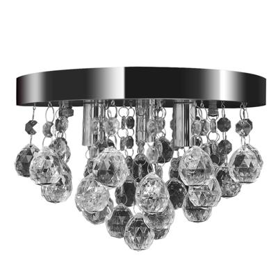 VidaXL Plafondlamp kroonluchterontwerp kristal chroom