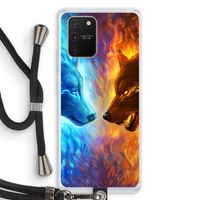 Fire & Ice: Samsung Galaxy S10 Lite Transparant Hoesje met koord