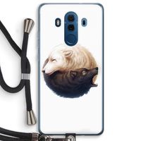 Yin Yang Wolves: Huawei Mate 10 Pro Transparant Hoesje met koord