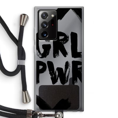 Girl Power #2: Samsung Galaxy Note 20 Ultra / Note 20 Ultra 5G Transparant Hoesje met koord