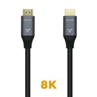 HDMI-Kabel Aisens A150-0426 Zwart Zwart/Gris 1 m