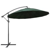Zweefparasol met aluminium paal 3 m groen