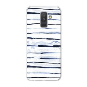 Ink Stripes: Samsung Galaxy A6 Plus (2018) Transparant Hoesje