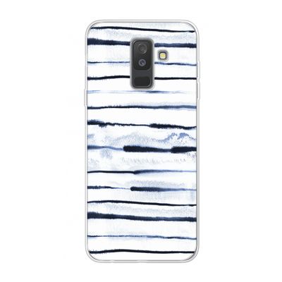 Ink Stripes: Samsung Galaxy A6 Plus (2018) Transparant Hoesje