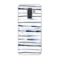 Ink Stripes: Samsung Galaxy A6 Plus (2018) Transparant Hoesje