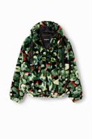 Camo jack met teddy-effect - GREEN - XL